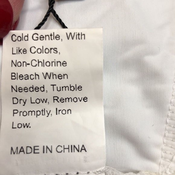 NWT - SHEIN - White Strappy Bikini Top - Size Small, US 4 - Picture 5 of 5